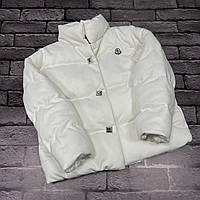 Куртка Moncler до -20 люкс біла Хит!
