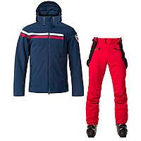 Костюм чоловічий Rossignol Embleme Ski Jkt Dark Navy + Classique Pant Neon Red розмір INT-S