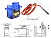 Сервопривід SG90 4.8...6v (180 град.)