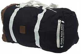 Легка складана спортивна сумка 40L Puma Pack Away Barrel чорна