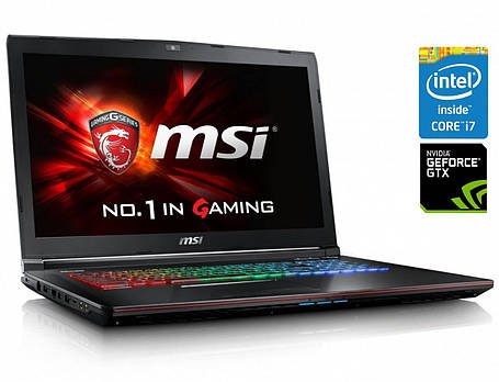 Ігровий ноутбук MSI GE72 2QE Apache/ 17.3" 1920x1080/ i7-4720HQ/ 16GB RAM/ 128GB SSD+1000GB HDD/ GTX 965M 2GB, фото 1