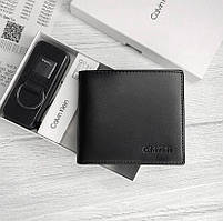 Чоловічий брендовий гаманець Calvin Klein Lux + брелок Хіт!