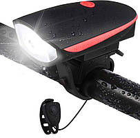 Ліхтар для велосипеда з сигналом FY-056 з виносною кнопкою 3хААА