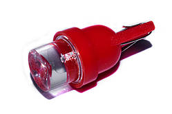 Світлодіодна лампа AllLight T10 1 діод LED бц W2,1x9,5d 12V RED