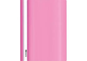 Швидкозшивач А4 без перф. Economix, глянець рожевий