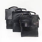 Чоловіча сумка з клапаном та довгим ремінцем 15*21 см зі штучної шкіри Cans, фото 6