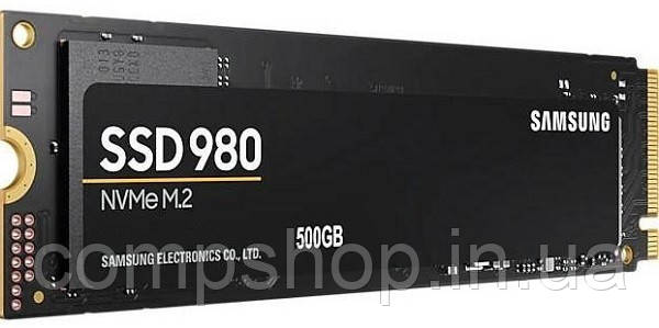 Твердотільний диск M.2   500GB  Samsung 980  (PCIe 3.0 x4, NVMe 1.4, 3100/2600MB/sec) (MZ-V8V500BW) (код