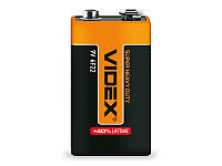 Батарейка солевая Videx 6F22 9 V Крона shrink 1 шт.