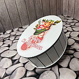 Скринька овал "З Днем Святого Миколая" Дівчинка Розмір: 16*12*6 см, фото 2