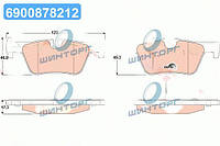 Колодка торм. диск. BMW 1(F20) 116D-125I 2010-,3(F30) 316-328 2011- задн. (пр-во TRW) GDB1919 UA60