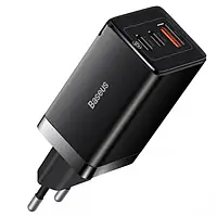 Мережевий зарядний пристрій Baseus GaN5 Pro Fast Charger 65W.QC4.0+PD3.0 USB+2Type-C 3A + кабель 100W