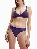 Набір Calvin Klein modern cotton unlined convertible bralette+bikini - liberty purple (розмір S)