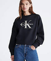 Очень толстый свитшот оверсайз флисовая кофта Размер L Calvin Klein Оригинал