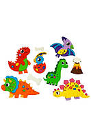 Набор 3D аппликация "Динозавры" цвет разноцветный ЦБ-00235523
