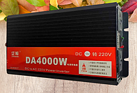 Инвертор 12/220V DA 4000W авто для подключения чайника ноутбука телефона и др