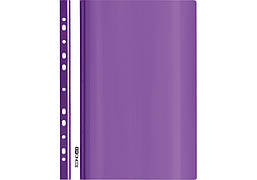 Швидкозшивач А4 з перф. Economix, глянець фіолетовий
