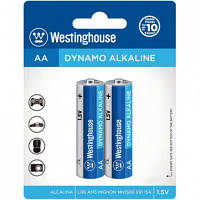 Лужна батарейка Dynamo Alkaline AA/LR6 2шт/уп blister Westinghouse LR6-BP2