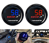 Цифровой датчик температуры на мотоцикл скутер мопед KOSO Термометр для скутера мотоцикла мопеда ЦНИВЕРСАЛЬНЫЙ