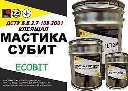 Мастика Субіт Ecobit відро 10,0 кг бітумно-полімерна для укладання паркету ДСТУ Б В.2.7-108-2001