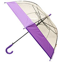 Зонт детский Bambi UM14103 прозрачный 66см Фиолетовый, Land of Toys