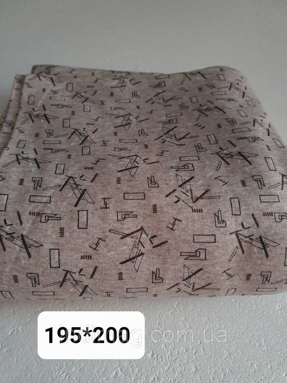 Відріз трикотаж піжамний з начосом, фото 1