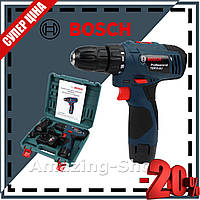 ШУРУПОВЕРТ BOSCH TSR12-2LI (12V 3AH) аккумуляторный шуруповёрт Бош LI-ION