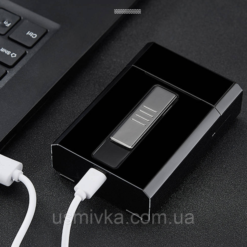 Зажигалка usb с футляром ЗСУ в подарочной упаковке US-369U1 - фото 2 - id-p2015929039