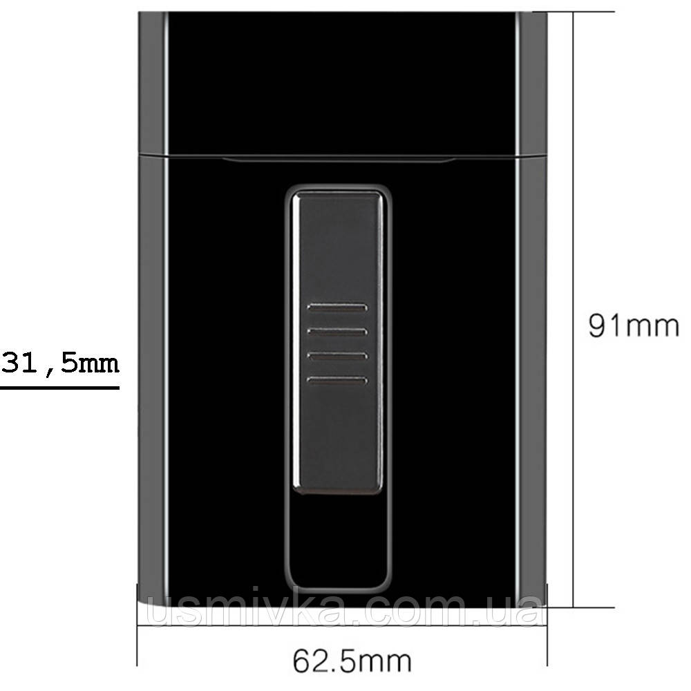 Зажигалка usb с футляром ЗСУ в подарочной упаковке US-369U1 - фото 4 - id-p2015929039