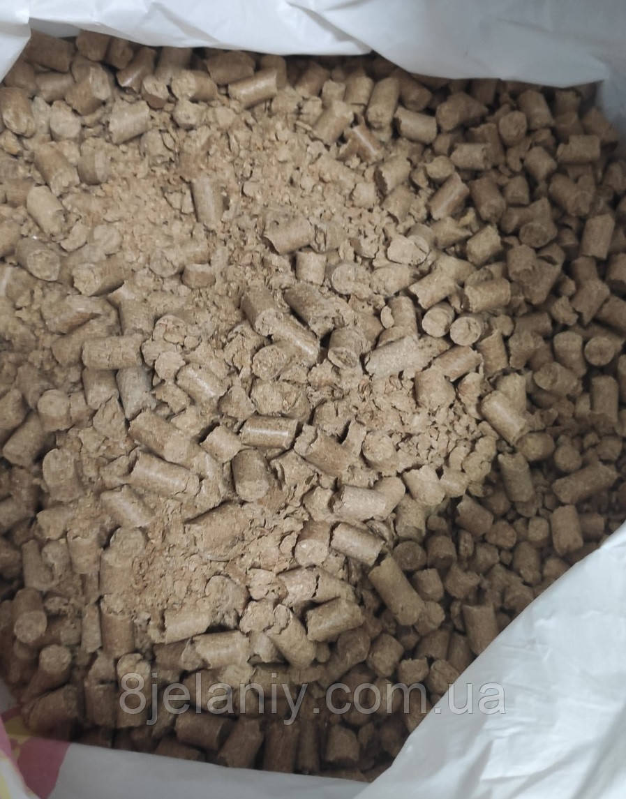 Топливные пеллеты из пшеничных отрубей 25 кг - фото 2 - id-p2015943464