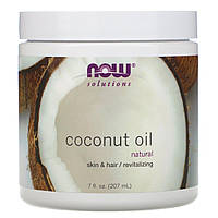 Кокосовое масло натуральное Now Foods Coconut Oil 207 мл