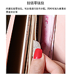 Стильний жіночий гаманець-клатч портмоне КОРОНА колір рожевий БАРБІ молодіжний ТОП 2023, Жіночі гаманці-клатчі, фото 9