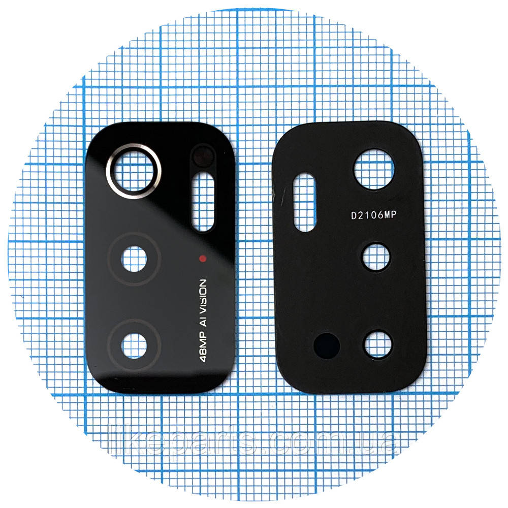 Скло камери Xiaomi Poco M3 Pro, Poco M3 Pro 5G (чорне), фото 1