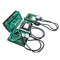 Аппарат для измерения кровяного давления (сфигмоманометр) со стетоскопом MEDICARE (3 манжеты)