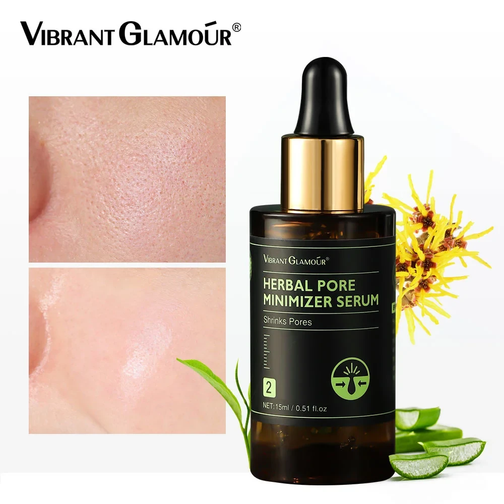 VIBRANT GLAMOUR Herbal Pore Minimizer Serum трав'яна зволожувальна сироватка для зменшення та звуження пор 15ml