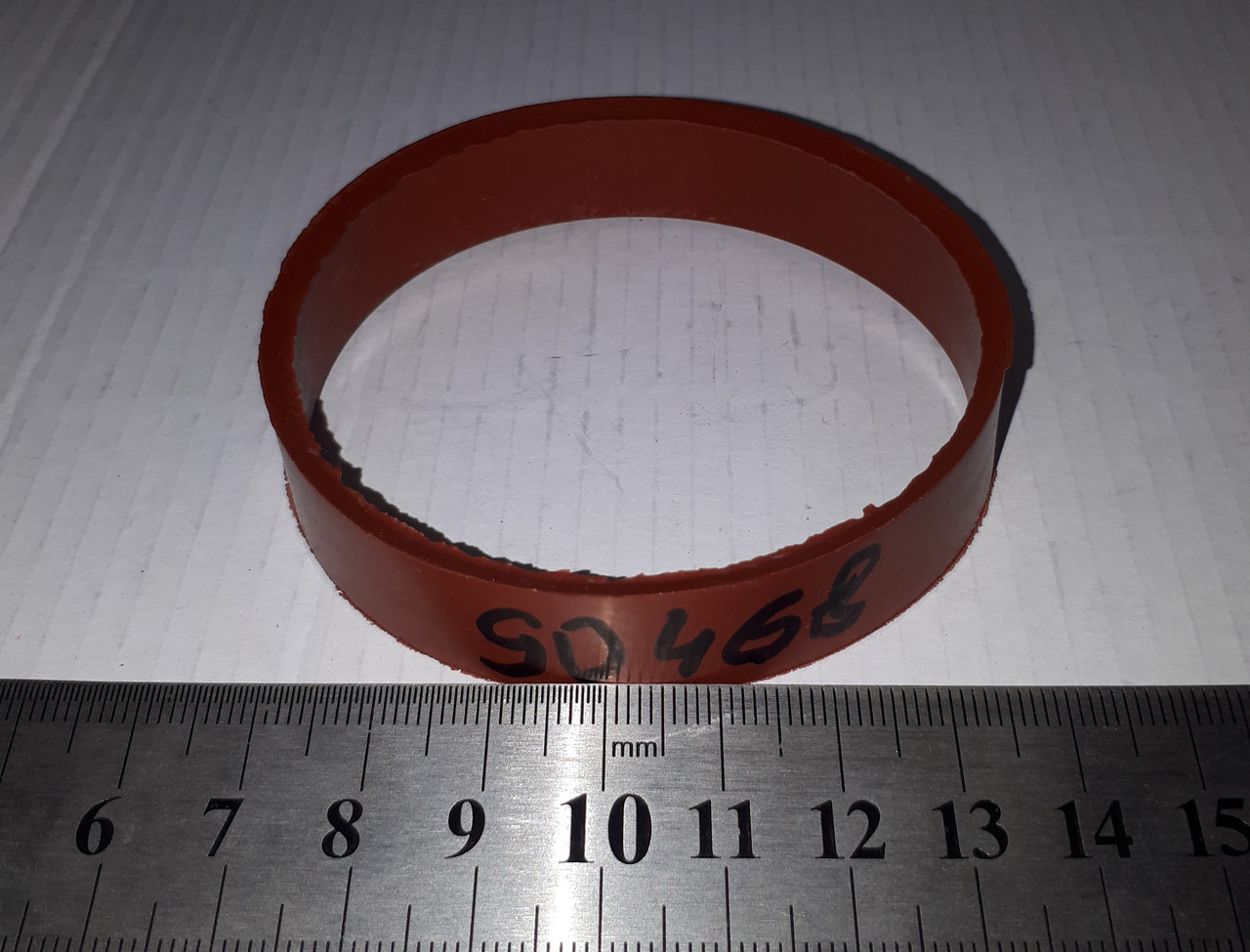 Гумка антивихлопа d70 червона