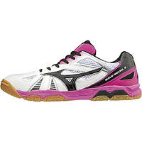 Кроссовки для настольного тенниса Mizuno Wave Medal 5 (White x Pink)