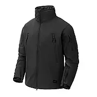 Куртка зимняя мужская Helikon-Tex Gunfighter Black,тактическая теплая зимняя куртка черная софтшелл для военны