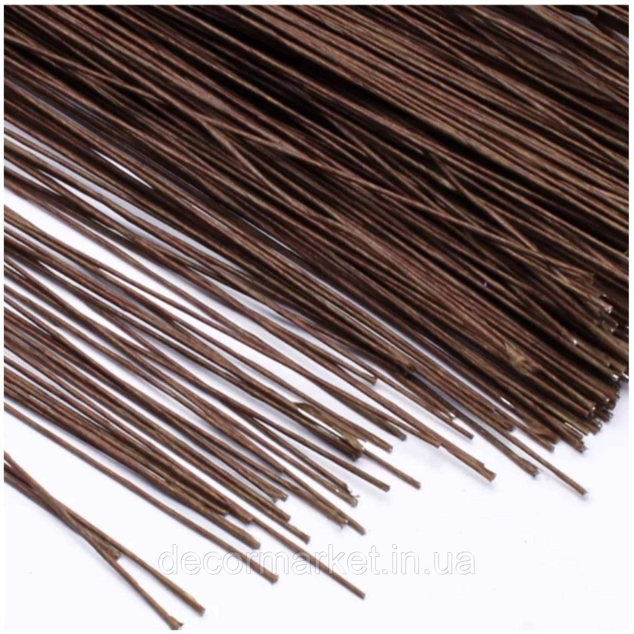 Дріт 0,8 мм 60 см коричневий у тейп-обмотці, фото 1