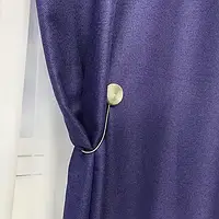 Комплект штор мішковина блекаут на тасьмі 150х270 Колір Фіолетовий