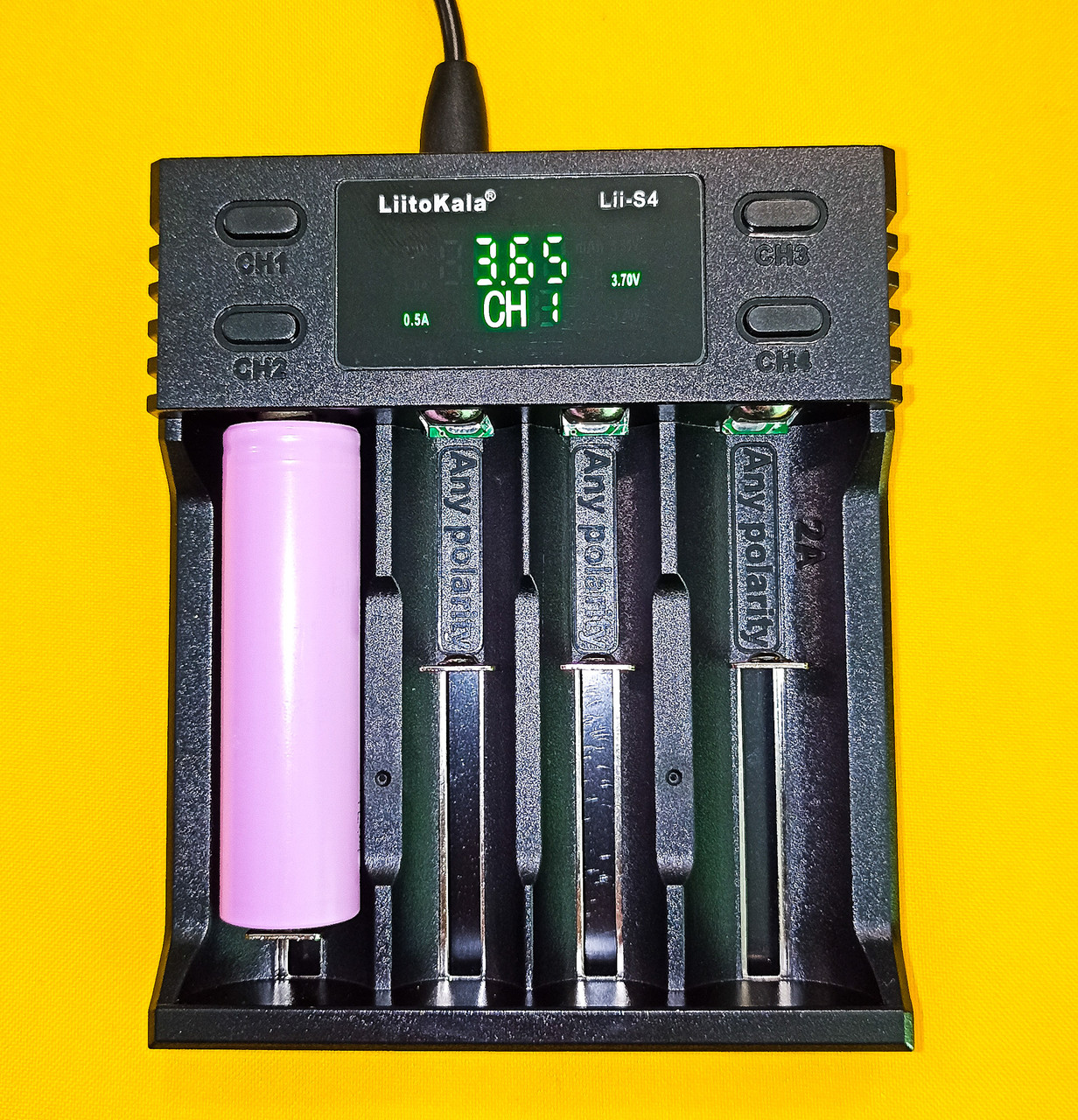 Зарядний LiitoKala Lii-S1 1бат. Li-ion, Li-Fe, Ni-Mh/Cd, фото 1