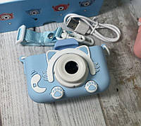Цифровой детский фотоаппарат видеокамера котик Kidds GM-20 + Игра 1 камера