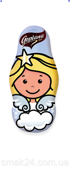 Шоколад молочний з карамельною начинкою Різдвяний Ангел Figurka Goplana Польща 30г