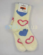 Шкарпетки підліткові теплі норка кашемір розмір 32-37 термо для дівчинки зимові молочні