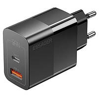 Зарядний пристрій Essager 33W GaN PD USB-C+USB-A  5, 9, 10, 12, 15, 20V