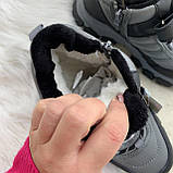 Черевики дитячі зимові сірі /30608/ 35р, фото 3