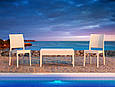 Столик пластиковий Miami Lounge Tadle Siesta, білий, фото 6