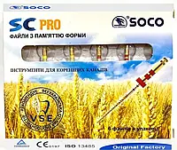 Файли SOCO SC PRO 21мм, 25мм, 31мм - 6шт в упаковці. Всі розміри. Оригінал.