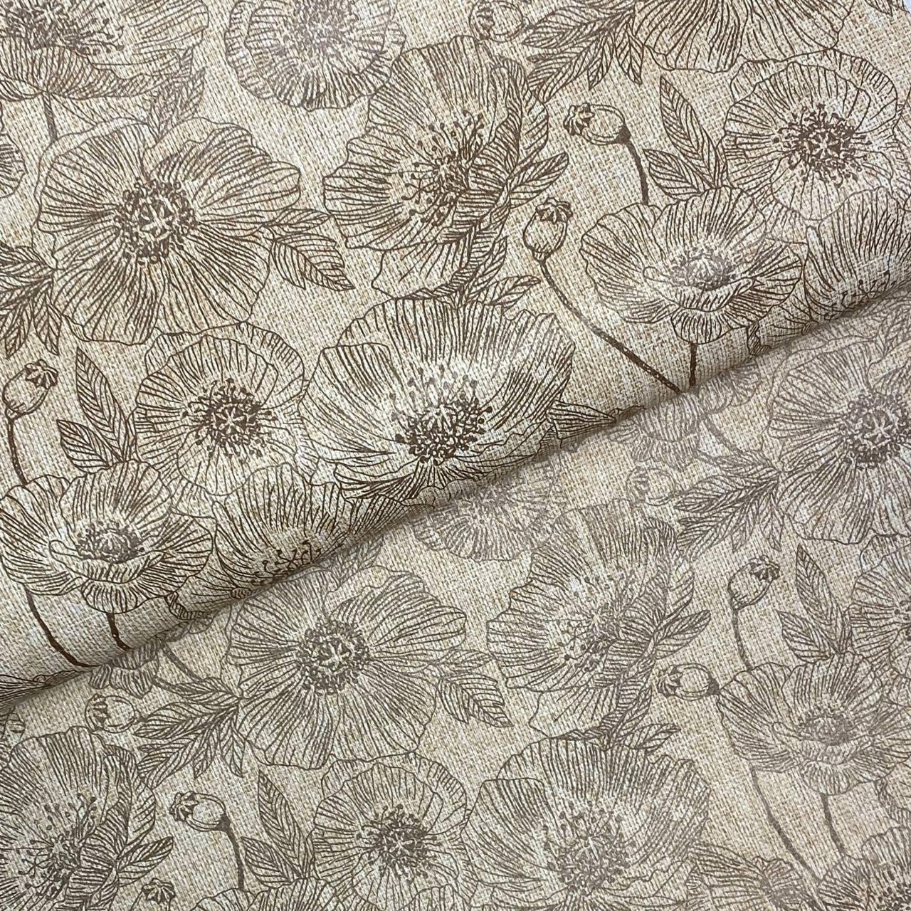 Шпалери на паперовій основі Шарм Маки Бежеві 0,53 х 10,05м (168-01), фото 1