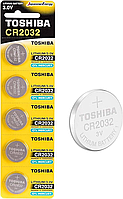 Батарейка TOSHIBA 2032 (5 шт. на блістері) Ціна вказана за 1 шт.