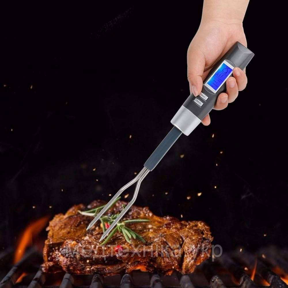 Професійний цифровий термометр-вилка для м'яса DIGITAL FORK S-221 (0-100C) з 5 режимами.